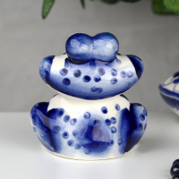 Сувенир &laquo;Лягушка&raquo;, большая, 9 см, гжель