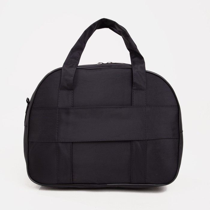 Чемодан малый 37 л (S), с расширением, сумка дорожная на молнии, цвет чёрный