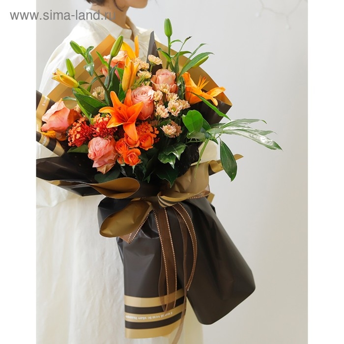 Пленка матовая для цветов Пленка матовая для цветов "Бостон", зелёный, 57 см х 5 м