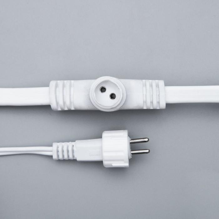 Гирлянда &laquo;Занавес&raquo; 2 х 6 м , IP65, УМС, белая нить, 1440 LED, свечение белое, мерцание белым, 220 В