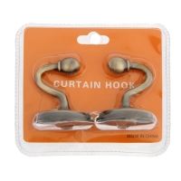 Крючок однорожковый для штор CAPPIO KC112, цвет бронза, 2 шт Крючок однорожковый для штор CAPPIO KC112, цвет бронза, 2 шт