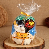 Домовой Санёк "Дом - полная чаша", с ложкой, 19 х 17 см, микс Домовой Санёк "Дом - полная чаша", с ложкой, 19 х 17 см, микс