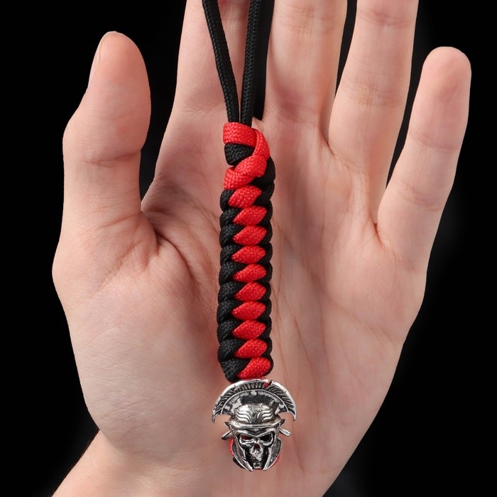 Брелок - темляк для ножа Брелок - темляк для ножа "Центурион" из паракорда, черно-красный , 15 см