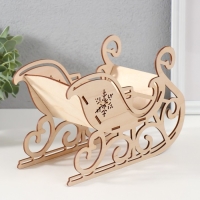 Шкатулка-сани "Узор и снежинка" 21х13,5х10 см (набор 5 деталей) Шкатулка-сани "Узор и снежинка" 21х13,5х10 см (набор 5 деталей)