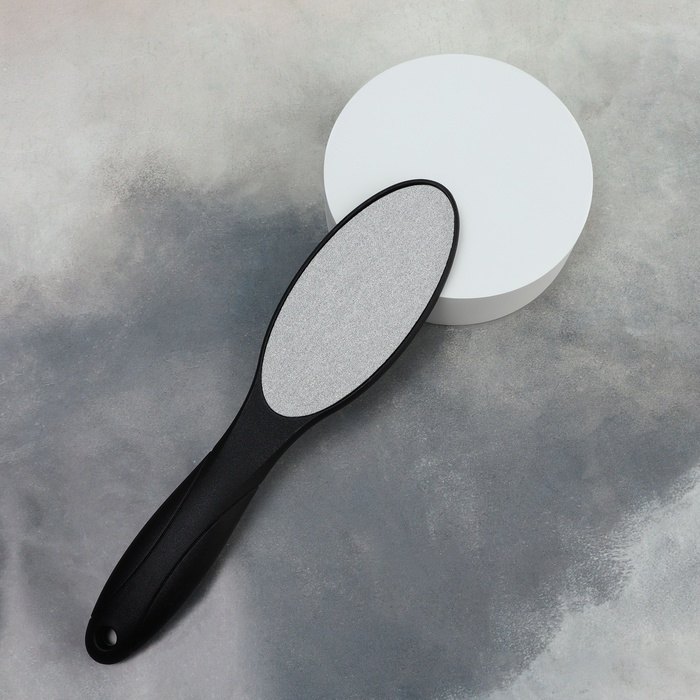 Пилка для ног, лазерная, двусторонняя, 23 см, цвет чёрный