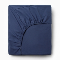 Простыня Этель 160*200*25 см, цв. синий, жатый хлопок, 140 гр/м2, 100% хлопок Простыня Этель 160*200*25 см, цв. синий, жатый хлопок, 140 гр/м2, 100% хлопок