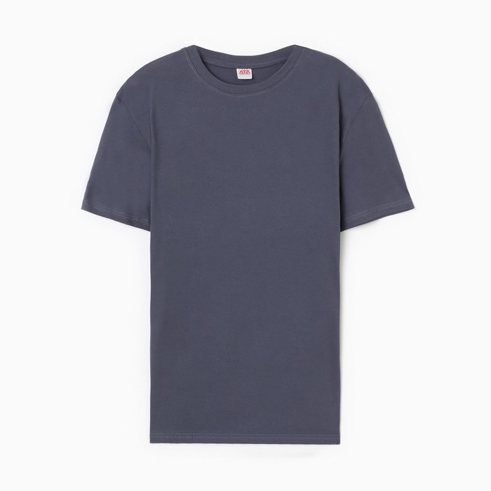 Футболка мужская, цвет тёмно-серый, р-р 54