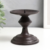 Подсвечник чугун на 1 свечу "Феодал" 9х9х9 см Подсвечник чугун на 1 свечу "Феодал" 9х9х9 см