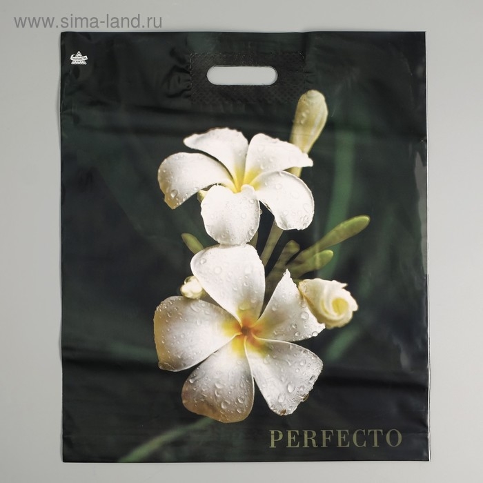 Пакет Пакет "Перфекто плюмерия", полиэтиленовый с вырубной ручкой, 90 мкм 42 х 48 см