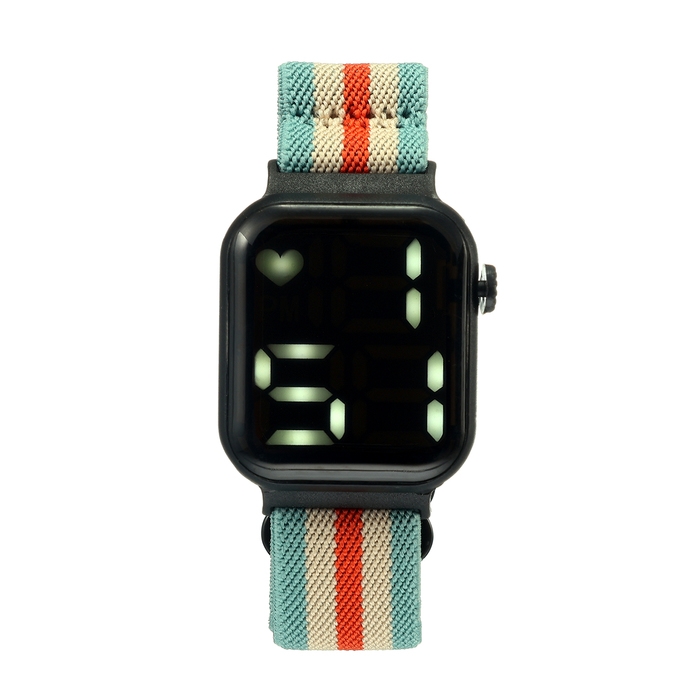 Часы наручные электронные с ремешком из текстиля Часы наручные электронные с ремешком из текстиля