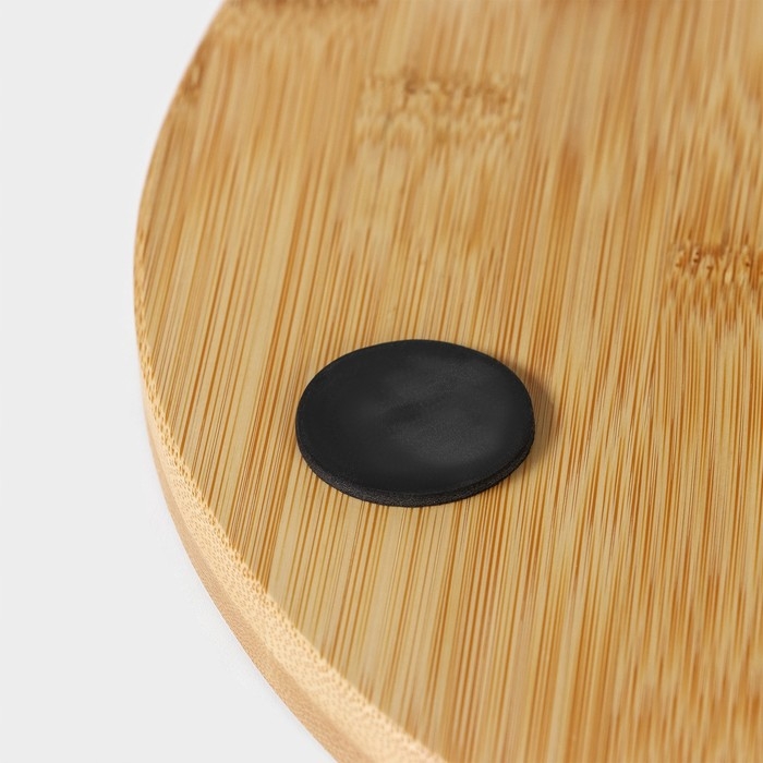 Блюдо для подачи Magistro Valley, d=30 см, сланец, бамбук Блюдо для подачи Magistro Valley, d=30 см, сланец, бамбук