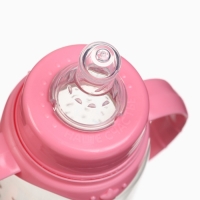 Набор бутылочек для кормления &laquo;Принцесса&raquo; 150 и 250 мл, прямые, цвет фуксия