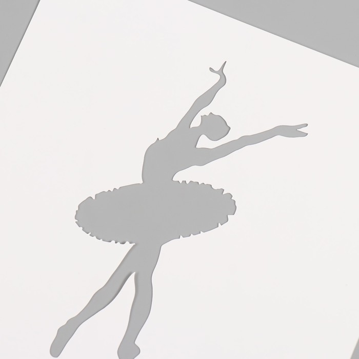 Трафарет пластиковый "Балет", 15х15 см