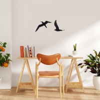 Декорация настенная для интерьера, панно на стену из дерева "Птицы", 2 модуля Декорация настенная для интерьера, панно на стену из дерева "Птицы", 2 модуля