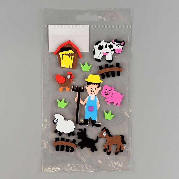 Набор наклеек из EVA "Ферма", 13 шт