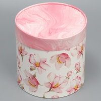 Набор шляпных коробок 2 в 1, упаковка подарочная, &laquo;With love&raquo;, 13 х 13, 16 х 16 см