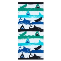 Полотенце LoveLife "Акулы" 70х140 см, велюр/махра 340гр/м2, 100% хлопок Полотенце LoveLife "Акулы" 70х140 см, велюр/махра 340гр/м2, 100% хлопок