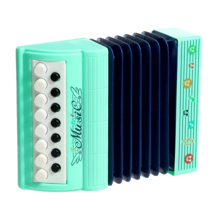 Музыкальная игрушка аккордеон «Музыкальный взрыв», 13 клавиш, работает от батареек, цвета МИКС Музыкальная игрушка аккордеон «Музыкальный взрыв», 13 клавиш, работает от батареек, цвета МИКС