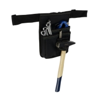 Сумка поясная универсальная для инструмента ТУНДРА, 1-секционная, оксфорд 650ПВХ, 4 кармана Сумка поясная универсальная для инструмента ТУНДРА, 1-секционная, оксфорд 650ПВХ, 4 кармана