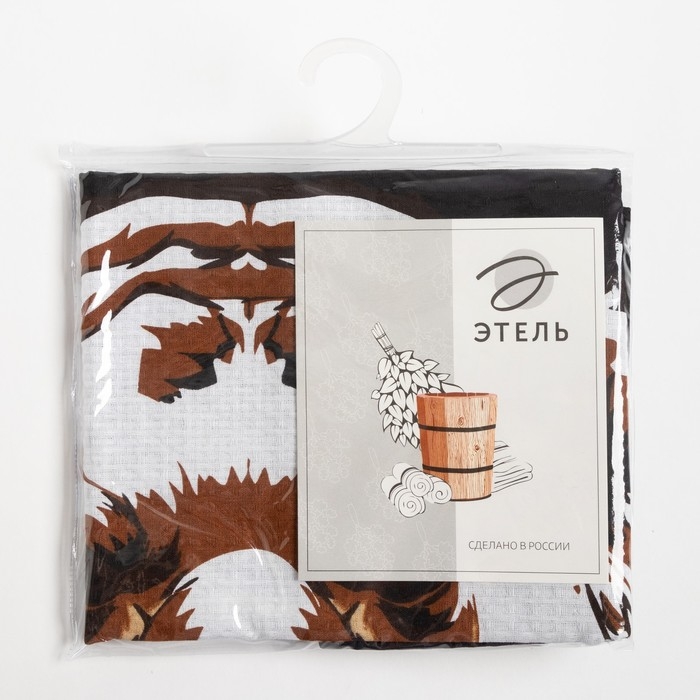 Полотенце Полотенце "Люблю баню" 60х146 см, 100% хлопок 160гр/м2