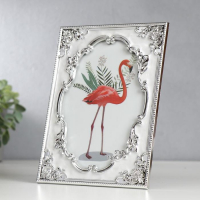 Фоторамка пластик под металл 13х18 см "Старинная рама" серебро с белым 20,7х15,2 см Фоторамка пластик под металл 13х18 см "Старинная рама" серебро с белым 20,7х15,2 см