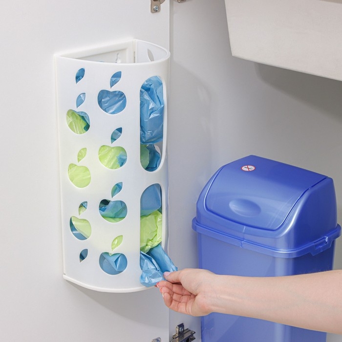 Корзина для пакетов, 16&times;13,5&times;37,5 см, цвет МИКС