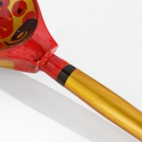 Ложка полубаская «Традиционная», золото, 19×6 см, хохлома Ложка полубаская «Традиционная», золото, 19×6 см, хохлома