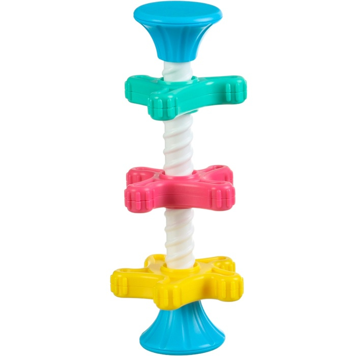 Развивающая игрушка пирамидка &laquo;Закрути меня&raquo; с шестеренками, погремушка, Крошка Я