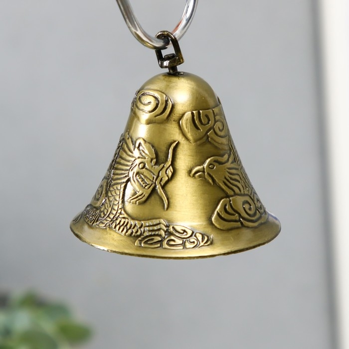 Колокольчик бронза Колокольчик бронза "Дракон и Феникс" d=6 см