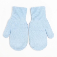 Новый год. Варежки двойные детские, цвет голубой, размер 12 (3-6 лет) Новый год. Варежки двойные детские, цвет голубой, размер 12 (3-6 лет)