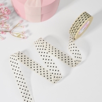 Лента капроновая &laquo;Горох&raquo;, 25 мм, 23 &plusmn; 1 м, цвет бежевый