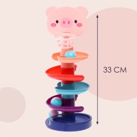 Развивающая пирамидка «Попади в корзину», 6 элементов, свинка Развивающая пирамидка «Попади в корзину», 6 элементов, свинка