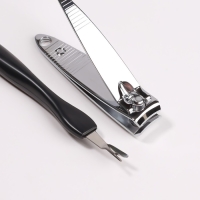 Набор для педикюра, 5 предметов, на блистере, цвет чёрный Набор для педикюра, 5 предметов, на блистере, цвет чёрный