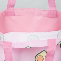 Шопер детский для девочки "Авокадо", без молнии, без подкладки, цвет розовый Шопер детский для девочки "Авокадо", без молнии, без подкладки, цвет розовый