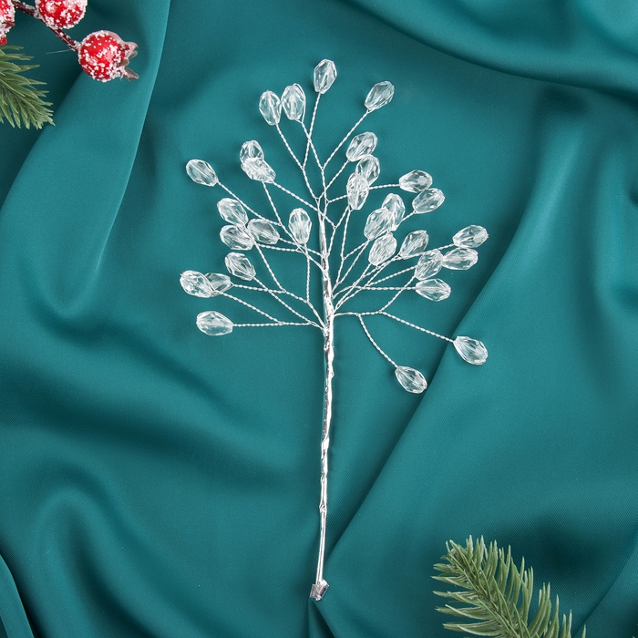 Декор Декор "Хрустальная сказка" 16 см, овальчик прозрачный