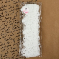 Кружево гипюровое, 55 мм × 6,8 ± 0,5 м, цвет белый Кружево гипюровое, 55 мм × 6,8 ± 0,5 м, цвет белый