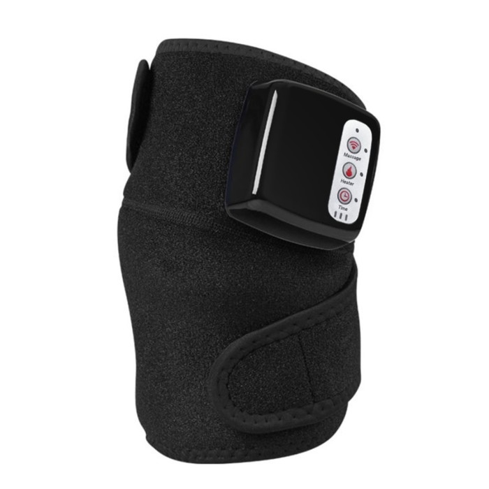 Массажёр для ног Luazon LEM-24 , бандаж на колено, нагрев до 65&deg;С, черный