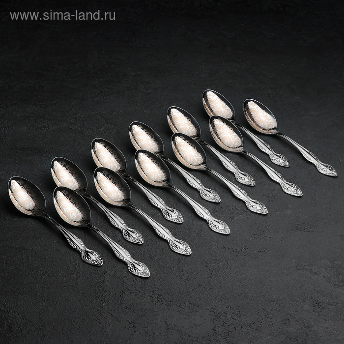 Набор столовых приборов &laquo;Славянка&raquo;, 36 предметов, декоративная коробка