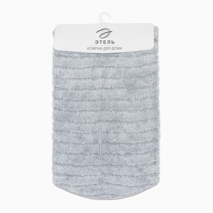 Ковер Этель "Waves" &Oslash; 100 см, серый,  70% хлопок, 30% п/э, 1500 г/м2