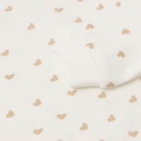 Боди с длинным рукавом, цвет бежевый/сердечки, рост 68 см Боди с длинным рукавом, цвет бежевый/сердечки, рост 68 см