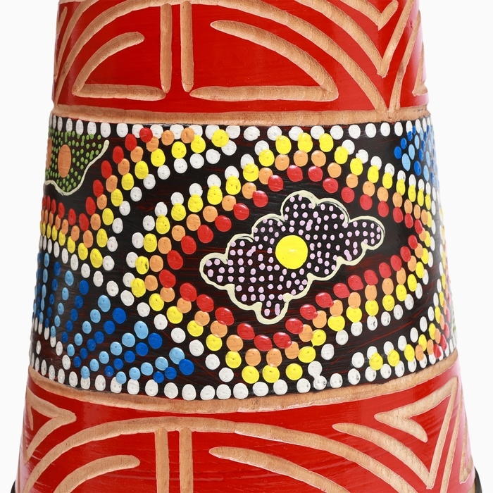 Барабан Джембе "Цветок", 23 х 50 см, коричневый