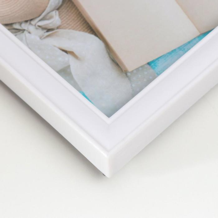 Фоторамка пластик на 5 фото 10х15 см Фоторамка пластик на 5 фото 10х15 см "Павлин на дереве" белый 32х46 см