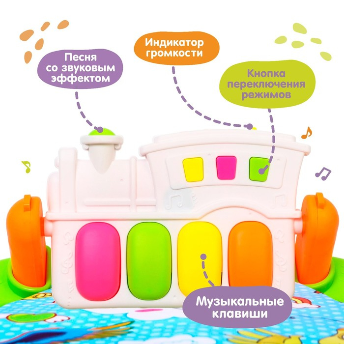 Развивающий музыкальный коврик «Сказочное облако», 85х85 см. Развивающий музыкальный коврик «Сказочное облако», 85х85 см.