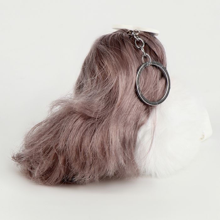 Мягкая игрушка &laquo;Куколка модница&raquo; на брелоке, 16 см, цвет белый