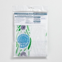 Штора для ванной &laquo;Ракушки&raquo;, 180&times;180 см, цвет белый