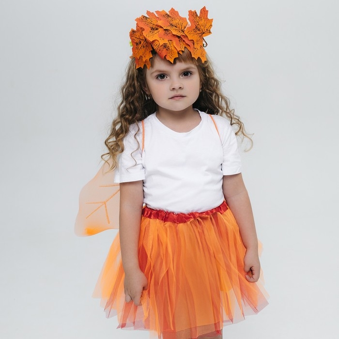 Карнавальный набор &laquo;Осенняя фея&raquo;: юбка, крылья, венок
