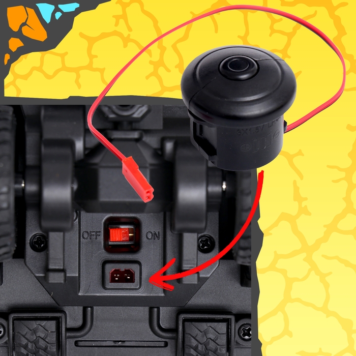 Грузовик радиоуправляемый &laquo;Ралли&raquo;, световые эффекты, работает от батареек