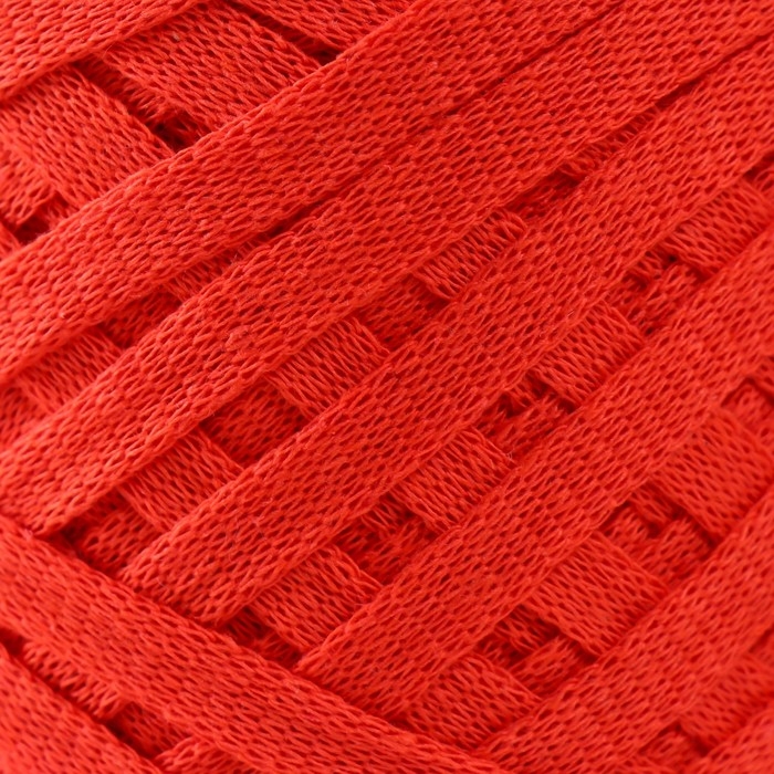 Трикотажная пряжа "Риббон" 85м/170&plusmn;5 гр (Хурма)