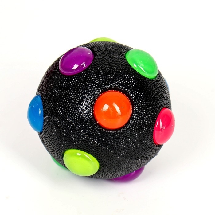 Мяч детский резиновый световой &laquo;Космонавты&raquo;, цвета МИКС, в шоубоксе