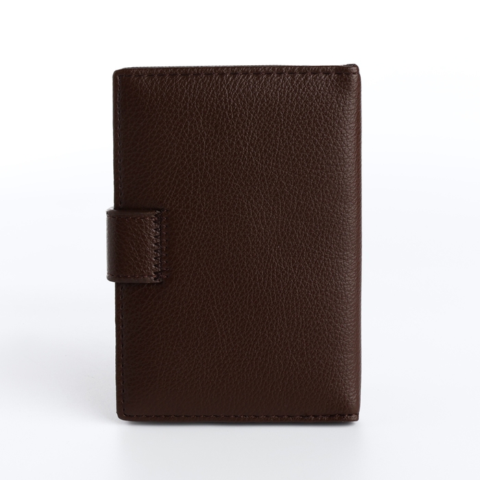 Обложка для автодокументов и паспорта на магните, цвет коричневый Обложка для автодокументов и паспорта на магните, цвет коричневый